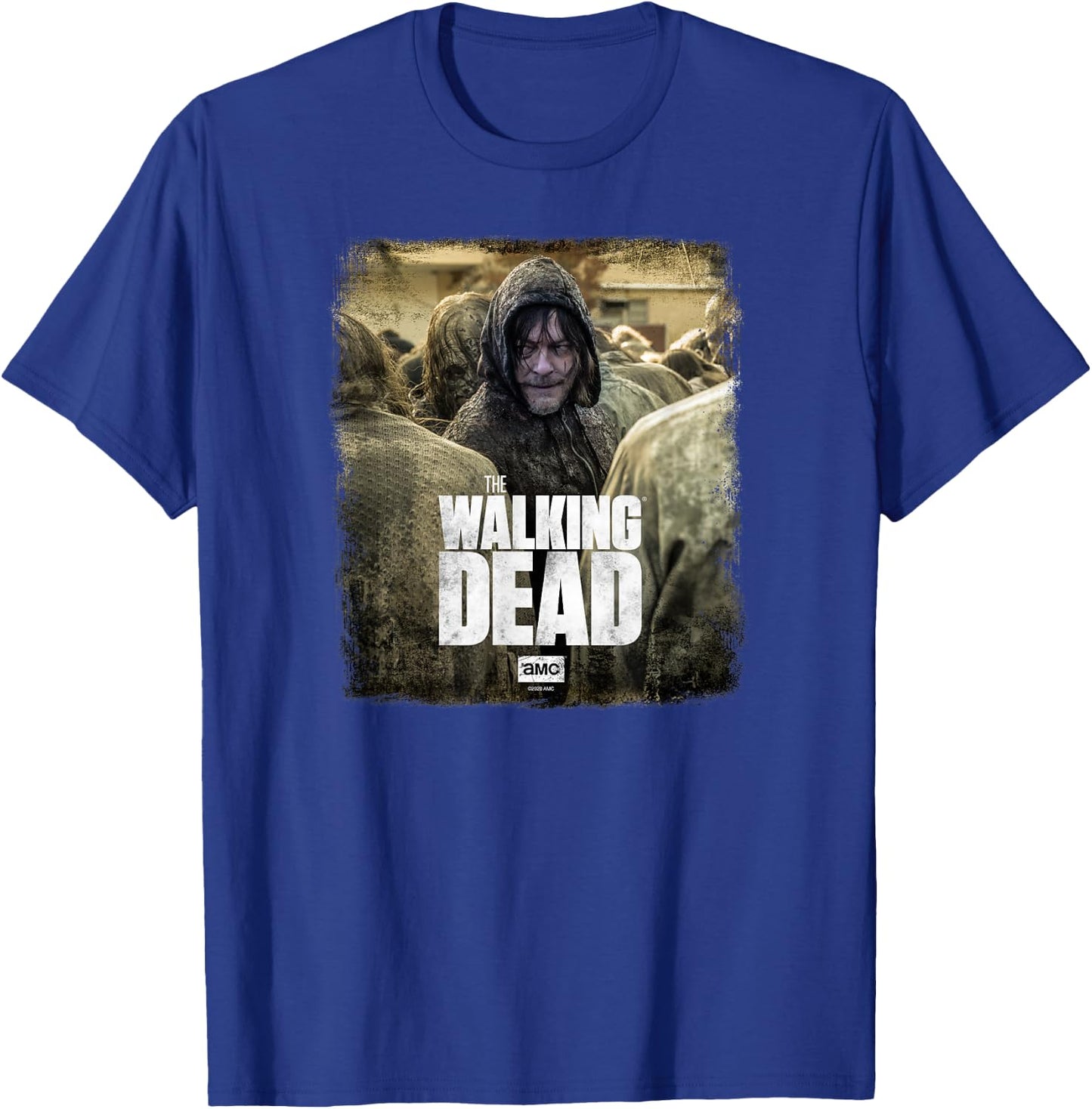 Walking Dead Daryl Dixon X - Men's Black Short Sleeve T-Shirt - T-Shirt | Royal