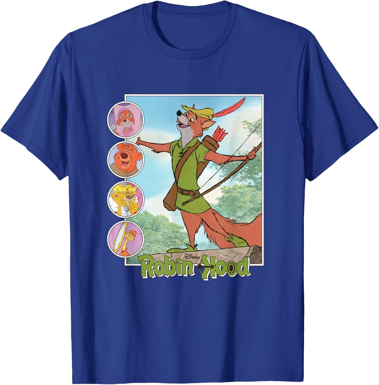 Disney Robin Hood Classic Disney Film Retro T-Shirt - T-Shirt | Royal