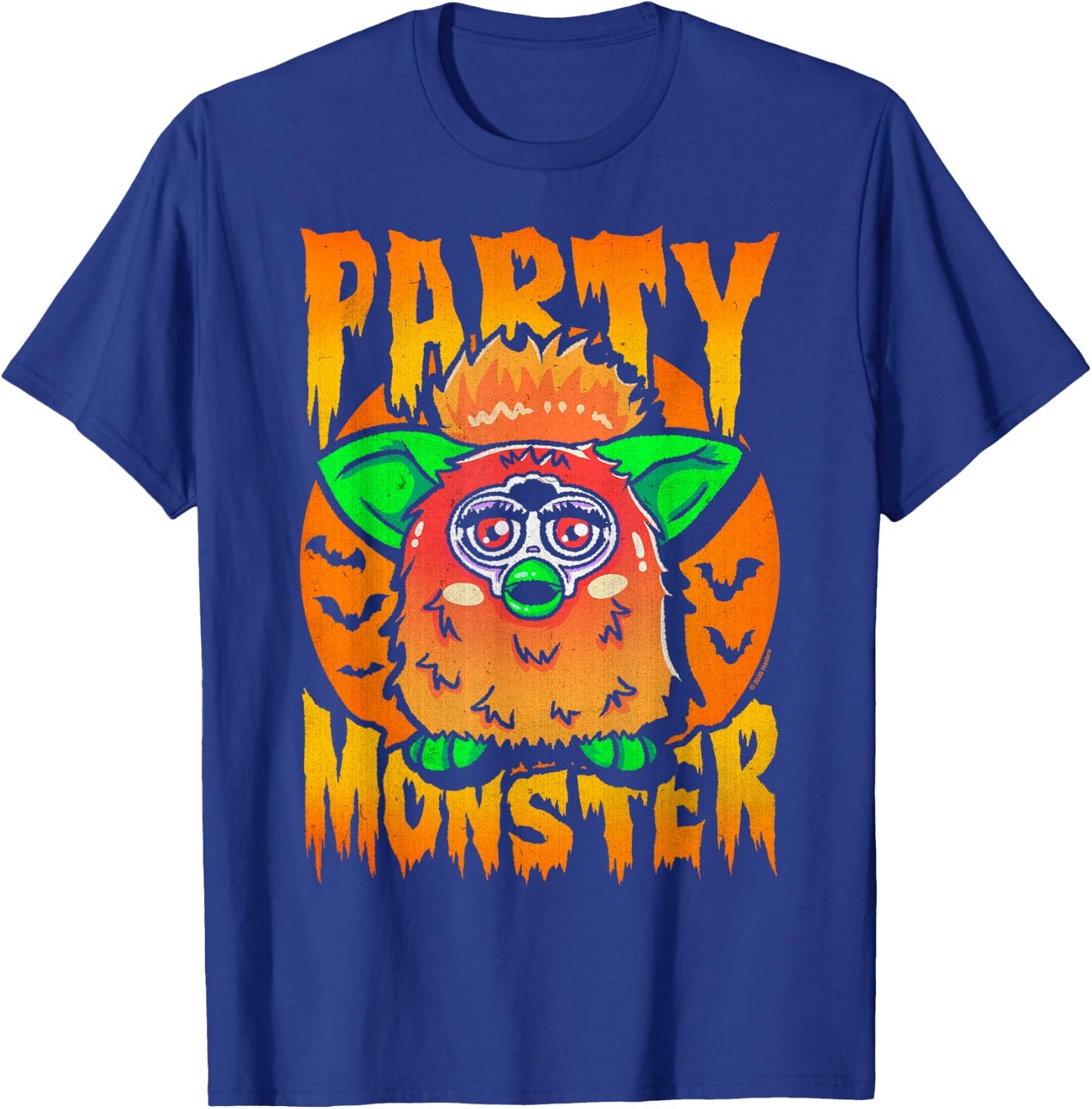 Furby Halloween Party Monster Vintage Scary Cute Poster T-Shirt - T-Shirt | Royal