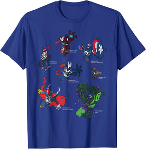 Marvel Spider-Man Maximum Venom Heroes Venomized T-Shirt - T-Shirt | Royal