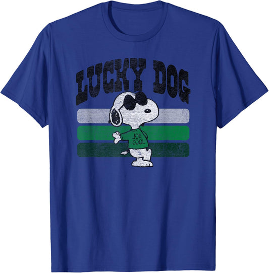 Peanuts St Patrick's Day Snoopy Lucky Dog T-Shirt - T-Shirt | Royal