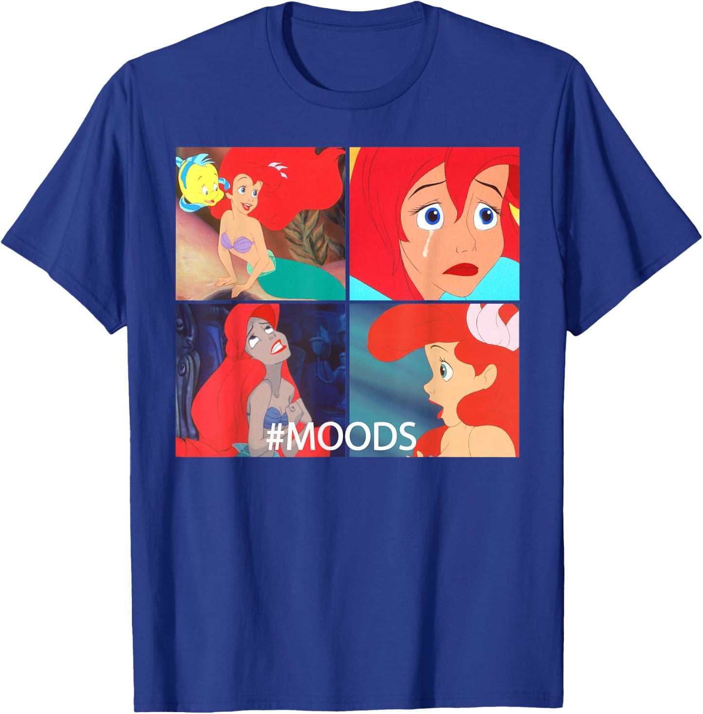 Disney The Little Mermaid Ariel Mood Panels Small T-Shirt - T-Shirt | Royal