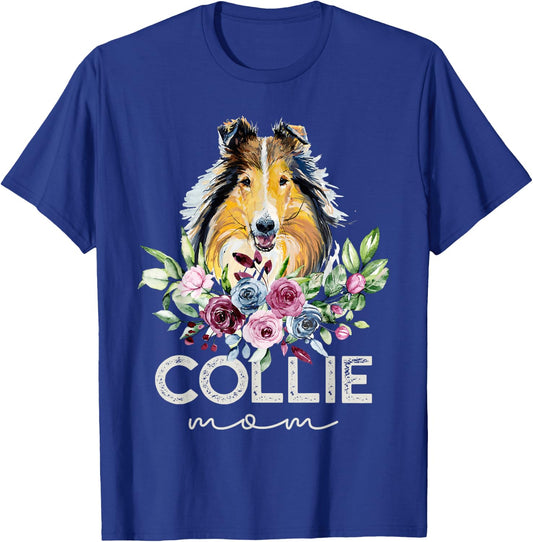 Rough Collie Shirt Gifts Dog Mom T-Shirt - T-Shirt | Royal