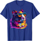 Cool looking hamster with multicolor sunglasses outfit T-Shirt - T-Shirt | Royal