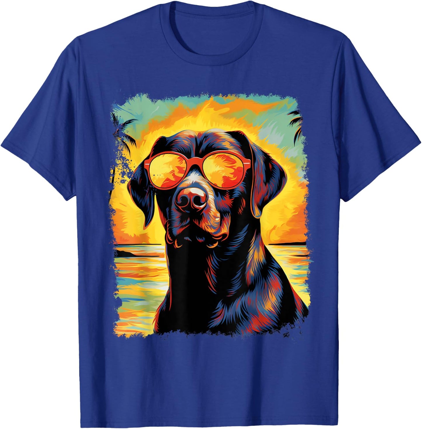 Labrador Retriever Hawaiian T-Shirt - T-Shirt | Royal