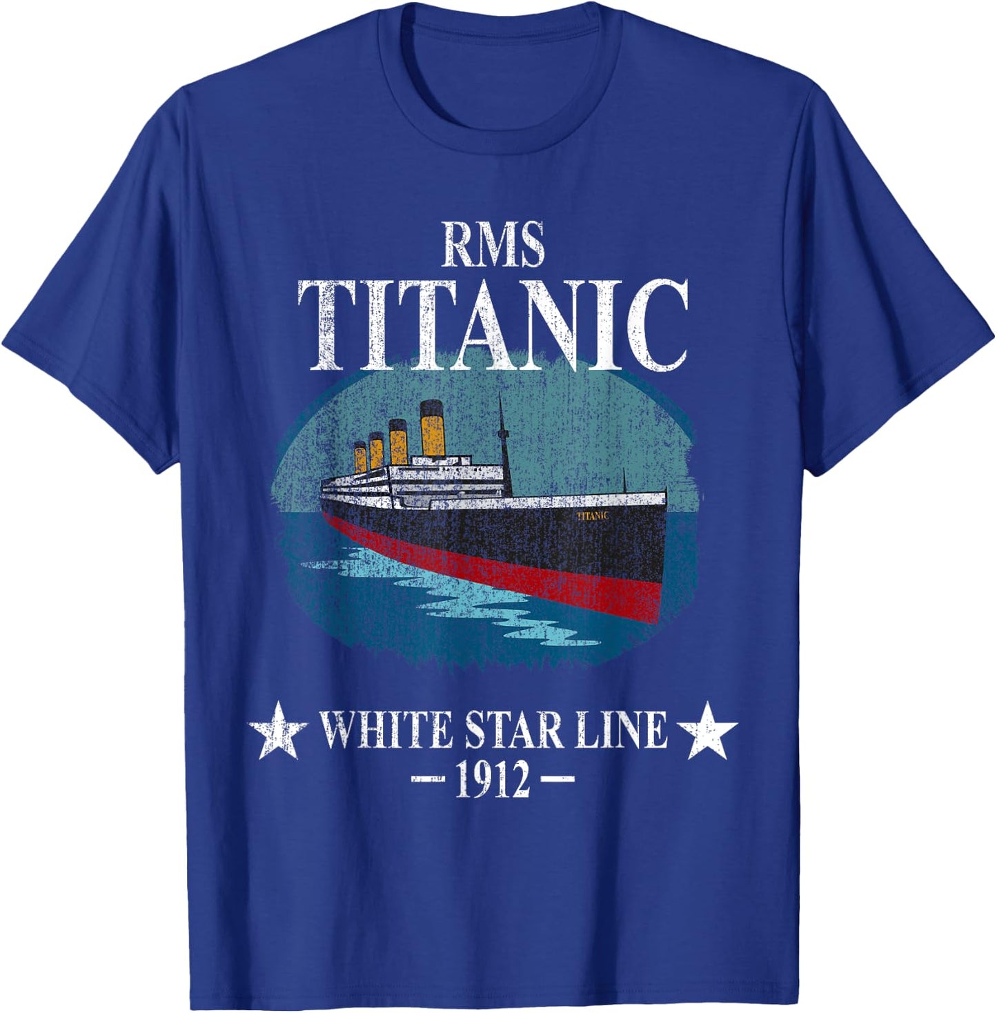 RMS TITANIC White Star Line Cruise Ship 1912 Boys Girls Kids T-Shirt - T-Shirt | Royal