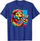 Peace Sign Tie Dye Golden Retriever dog Women Kids T-Shirt - T-Shirt | Royal