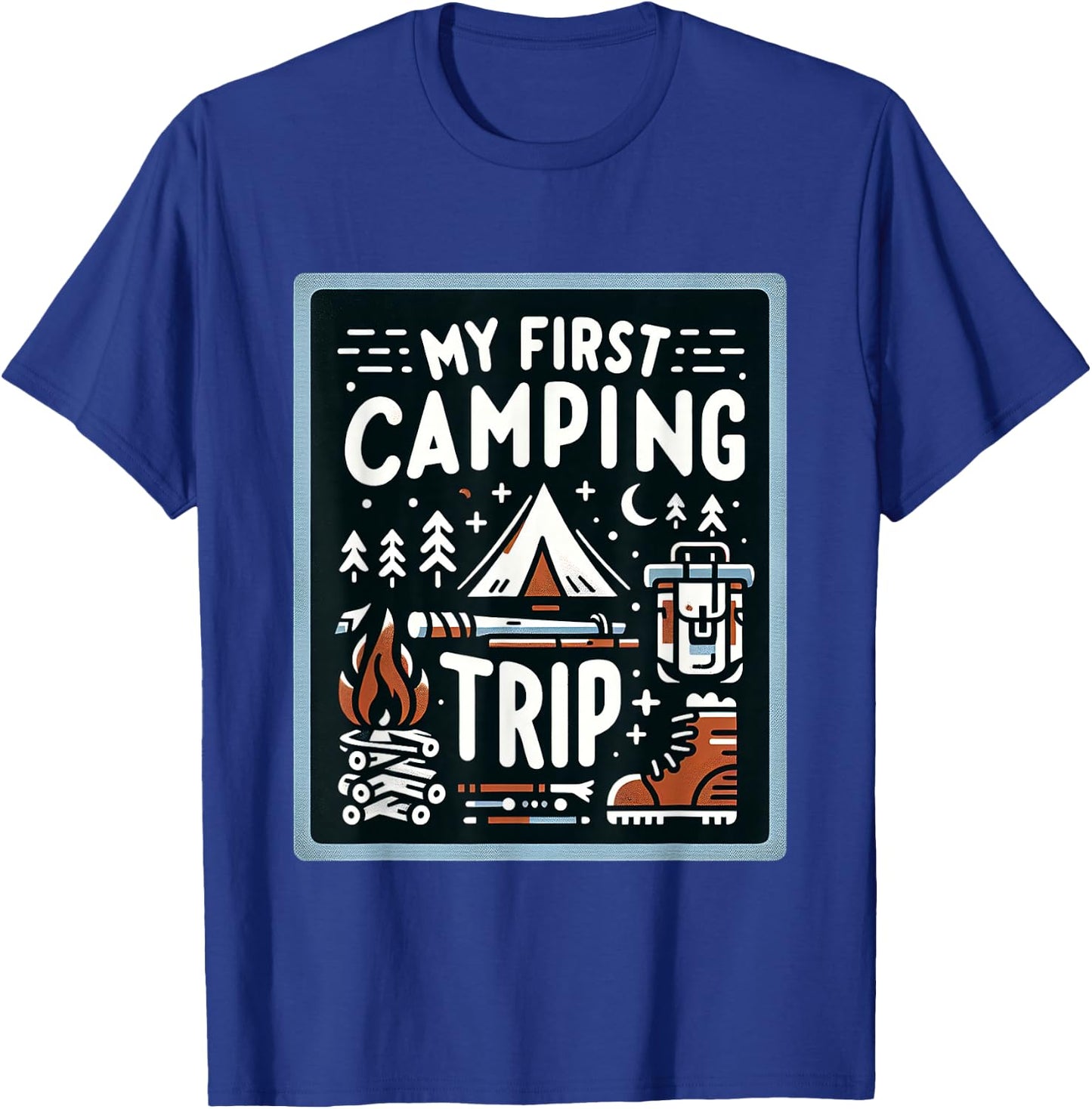 My First Camping Trip T-Shirt - T-Shirt | Royal