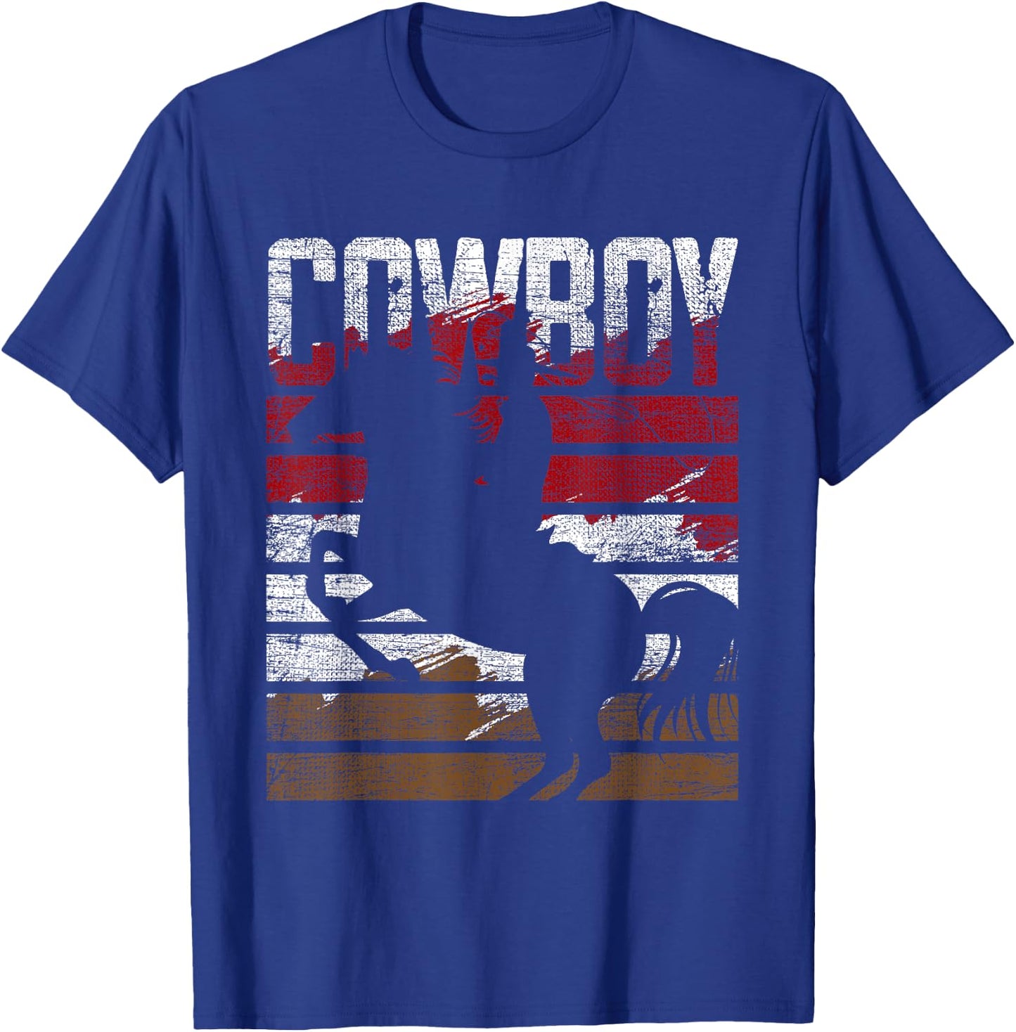 Retro Cowboy T-Shirt - T-Shirt | Royal