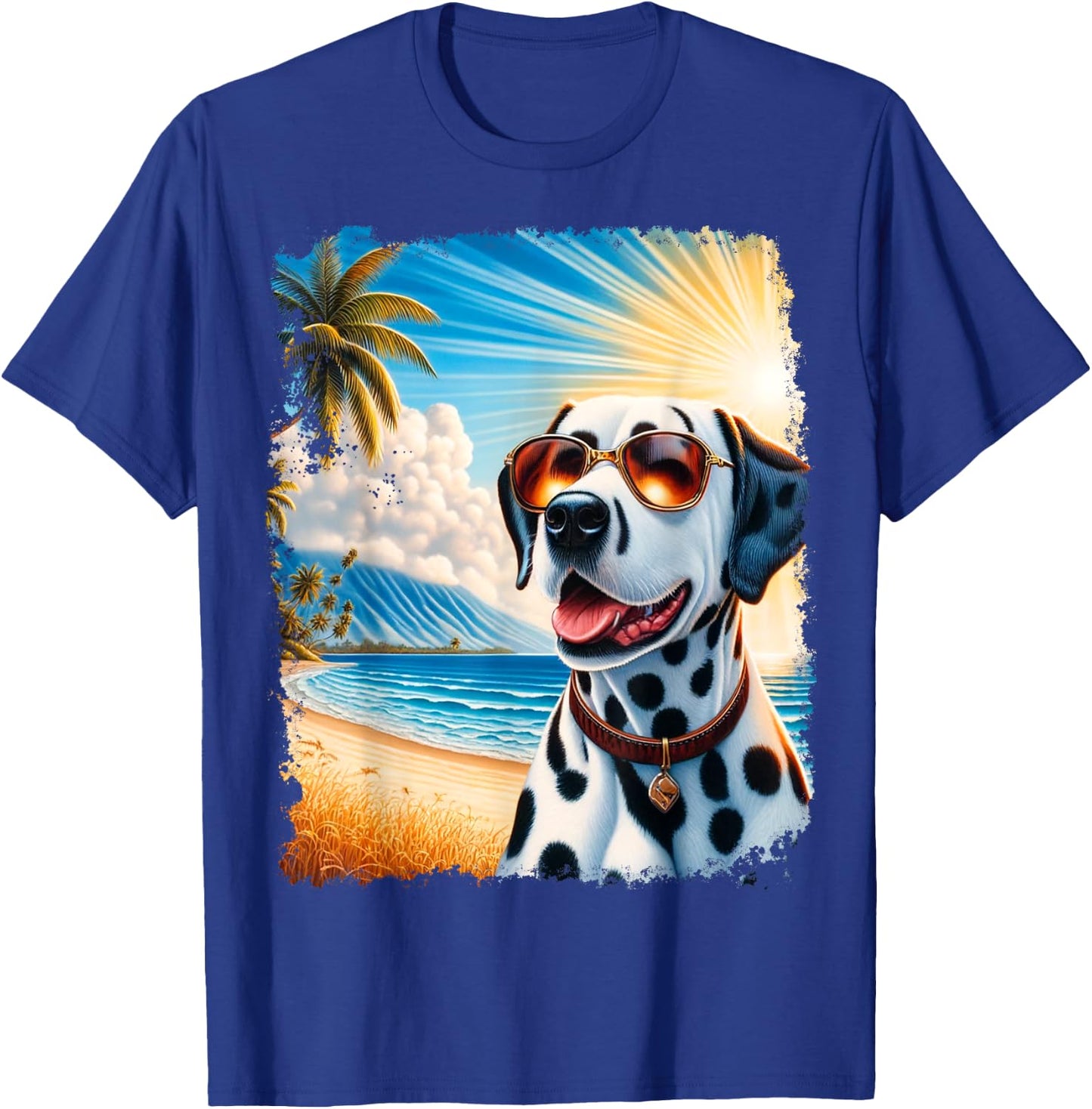 Dalmatian Hawaiian T-Shirt - T-Shirt | Royal
