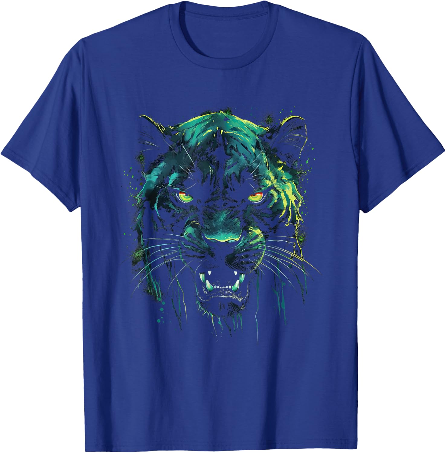 Panther with beautiful green eyes black panthers T-Shirt - T-Shirt | Royal