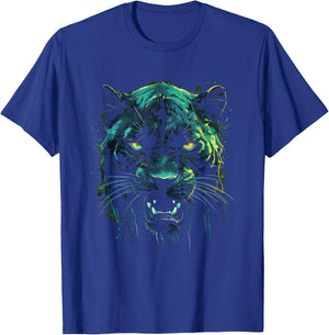 Panther with beautiful green eyes black panthers T-Shirt - T-Shirt | Royal