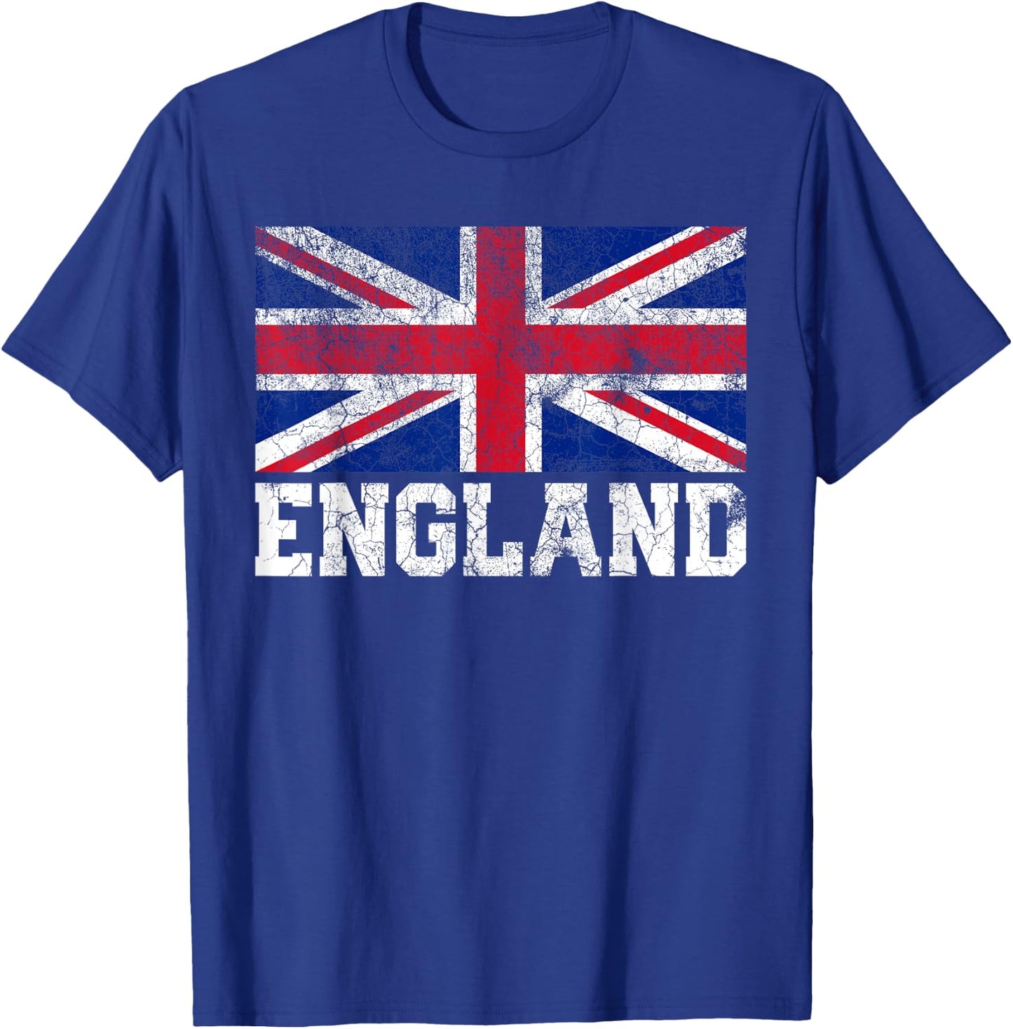 Union Jack Flag UK England United Kingdom Roots Men Women T-Shirt - T-Shirt | Royal