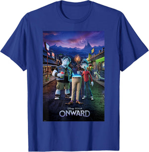 Disney Pixar Onward Group Shot Poster T-Shirt - T-Shirt | Royal