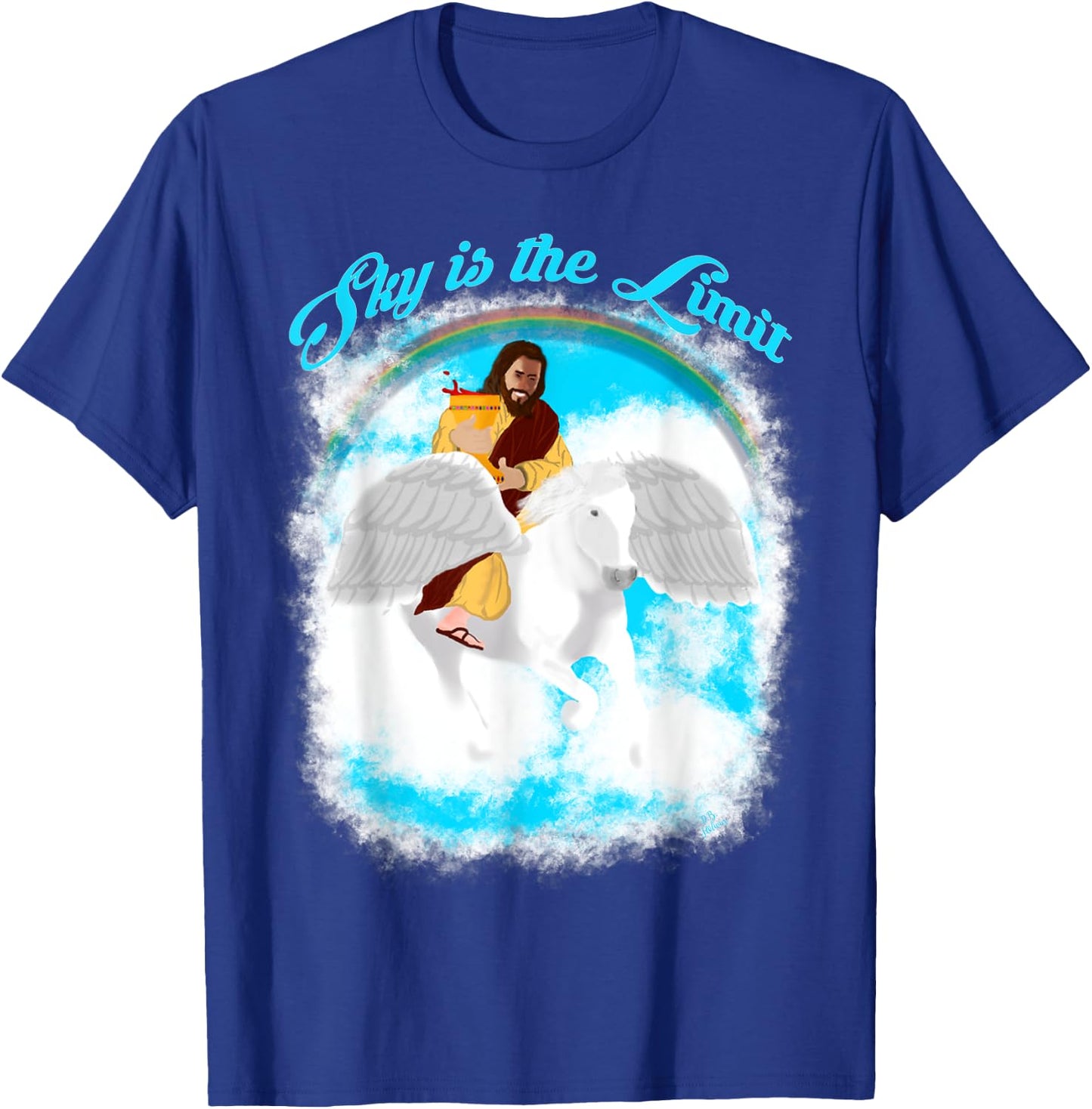 Jesus outfit sky is the limit funny men T-Shirt - T-Shirt | Royal