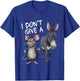 I Don't Give a Rats Ass Mouse & Donkey Funny T-Shirt - T-Shirt | Royal