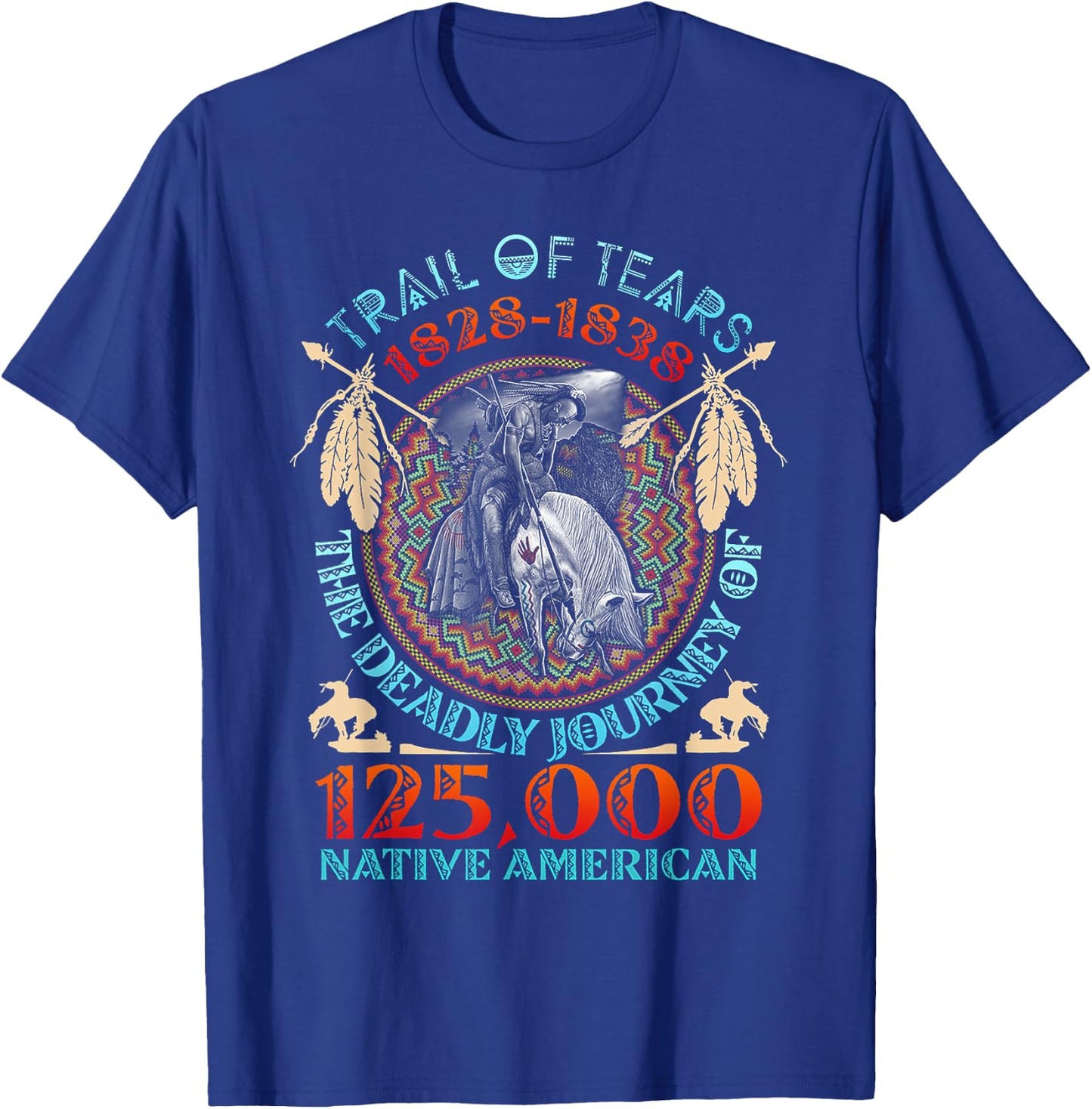 Trail of Tears 1828-1838 The Deadly Journey T-Shirt - T-Shirt | Royal