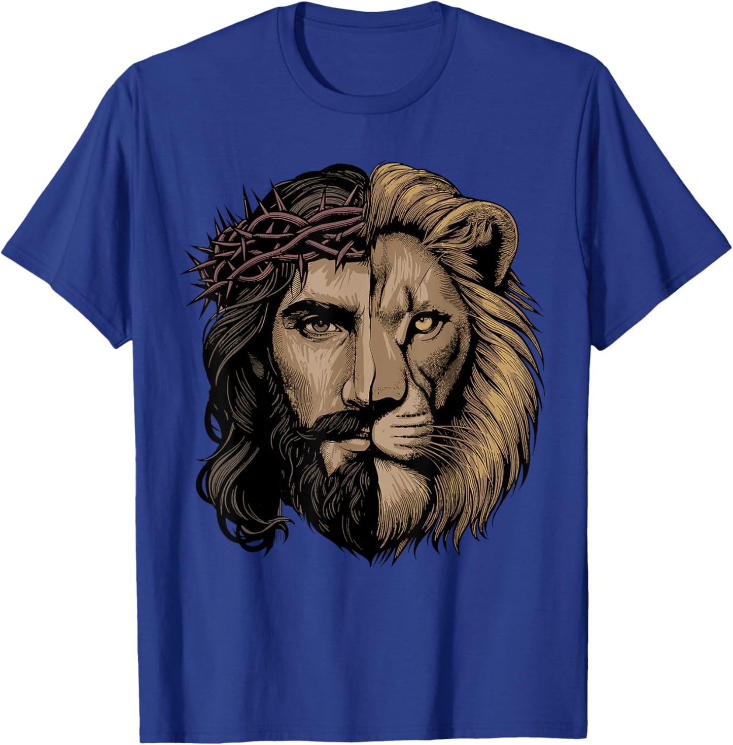 Jesus Shirt Christian Inspiration Jesus Lion Of Judah T-Shirt - T-Shirt | Royal