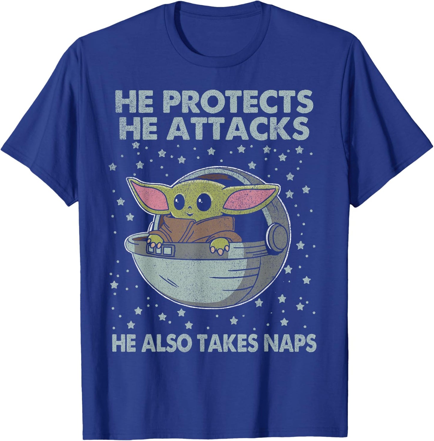 Star Wars The Mandalorian The Child He Also Takes Naps T-Shirt - T-Shirt | Royal