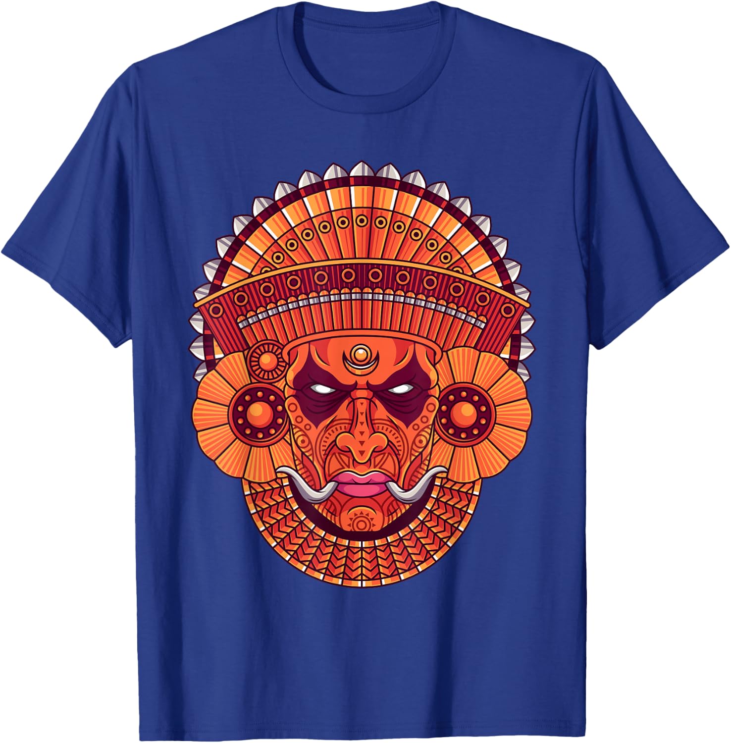 Theyyam Kolam Muggu Indian Kerala T-Shirt - T-Shirt | Royal
