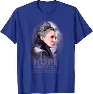Star Wars General Leia Organa Hope Is Like the Sun T-Shirt - T-Shirt | Royal