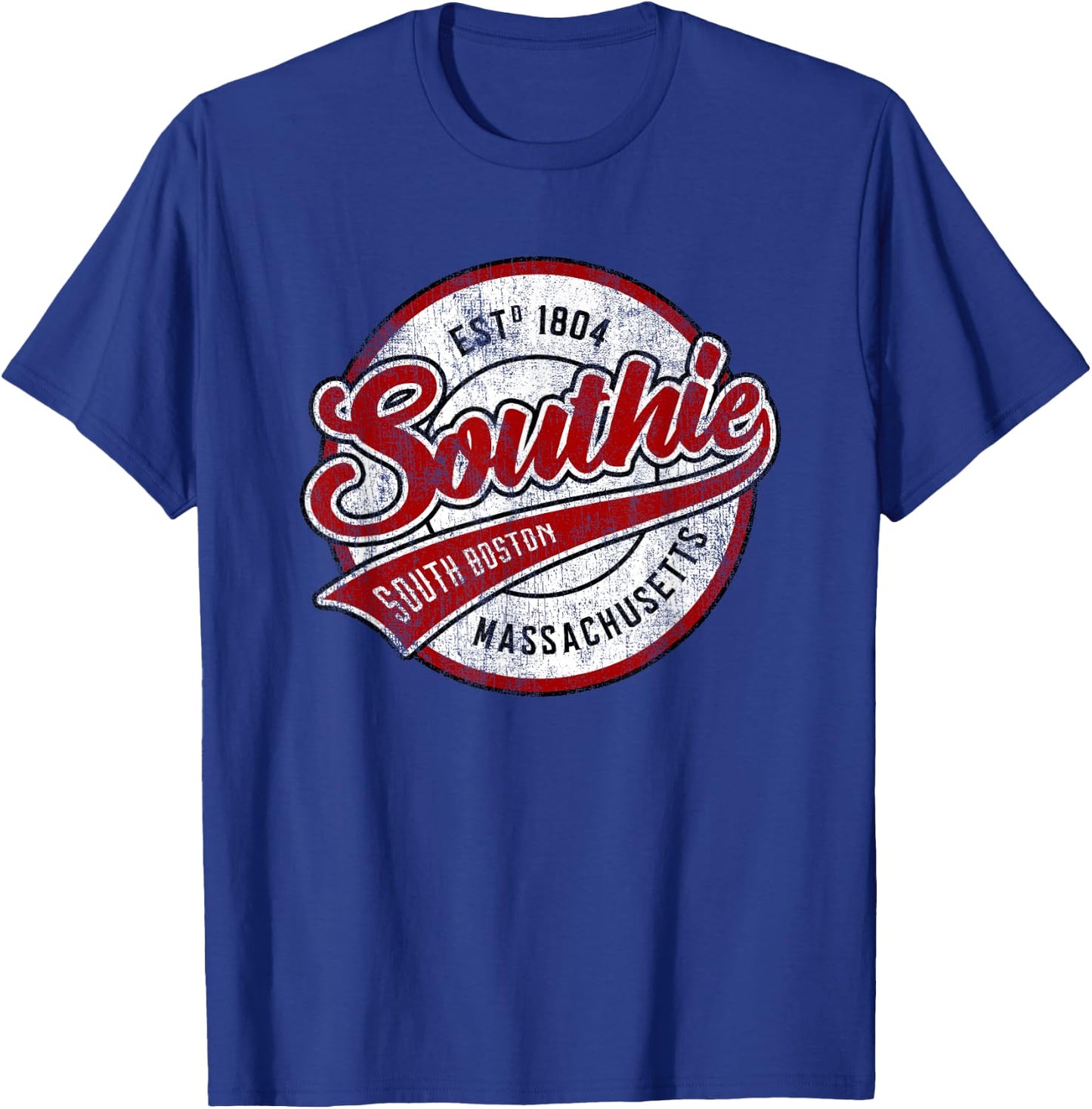 Southie Boston Massachusetts Irish South Boston Boxing T-Shirt - T-Shirt | Royal