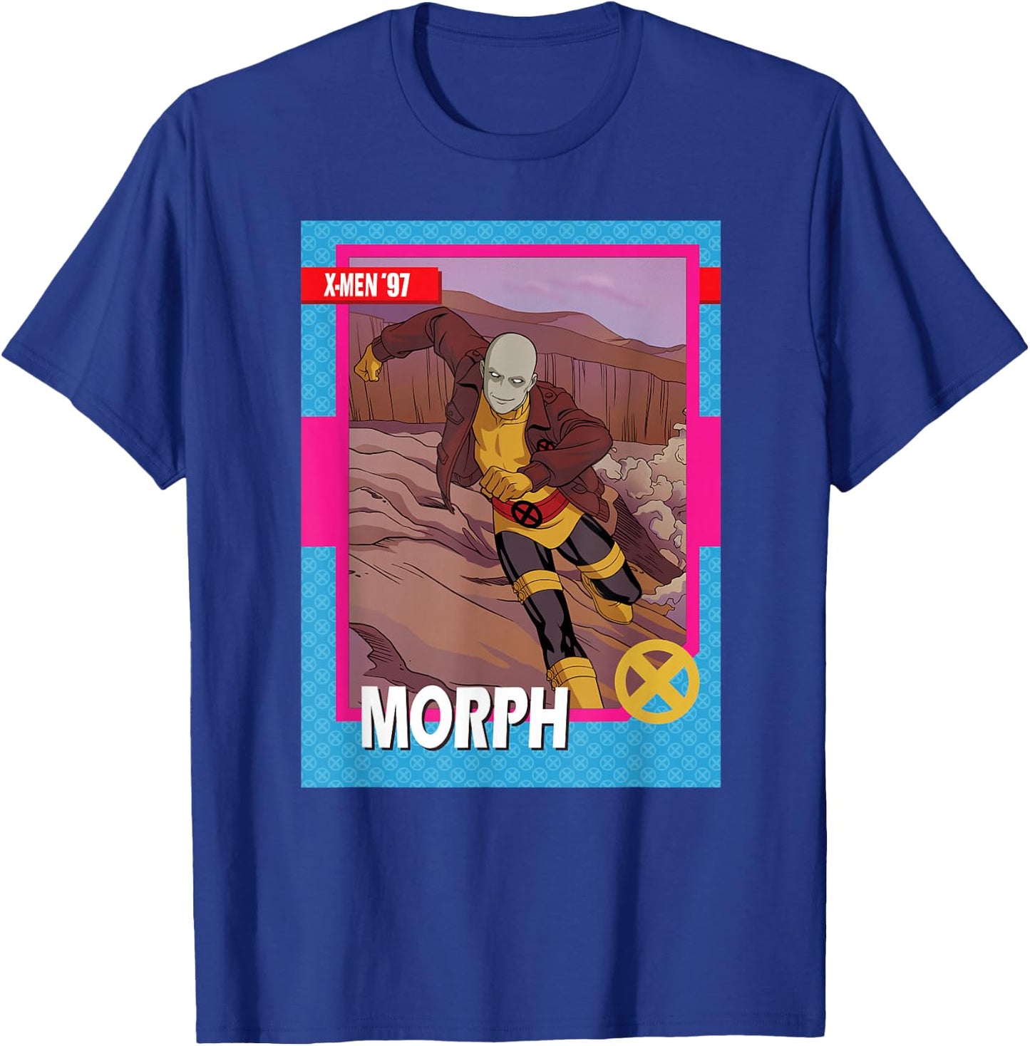 Marvel Studios X-Men '97 Morph Retro Trading Card T-Shirt - T-Shirt | Royal