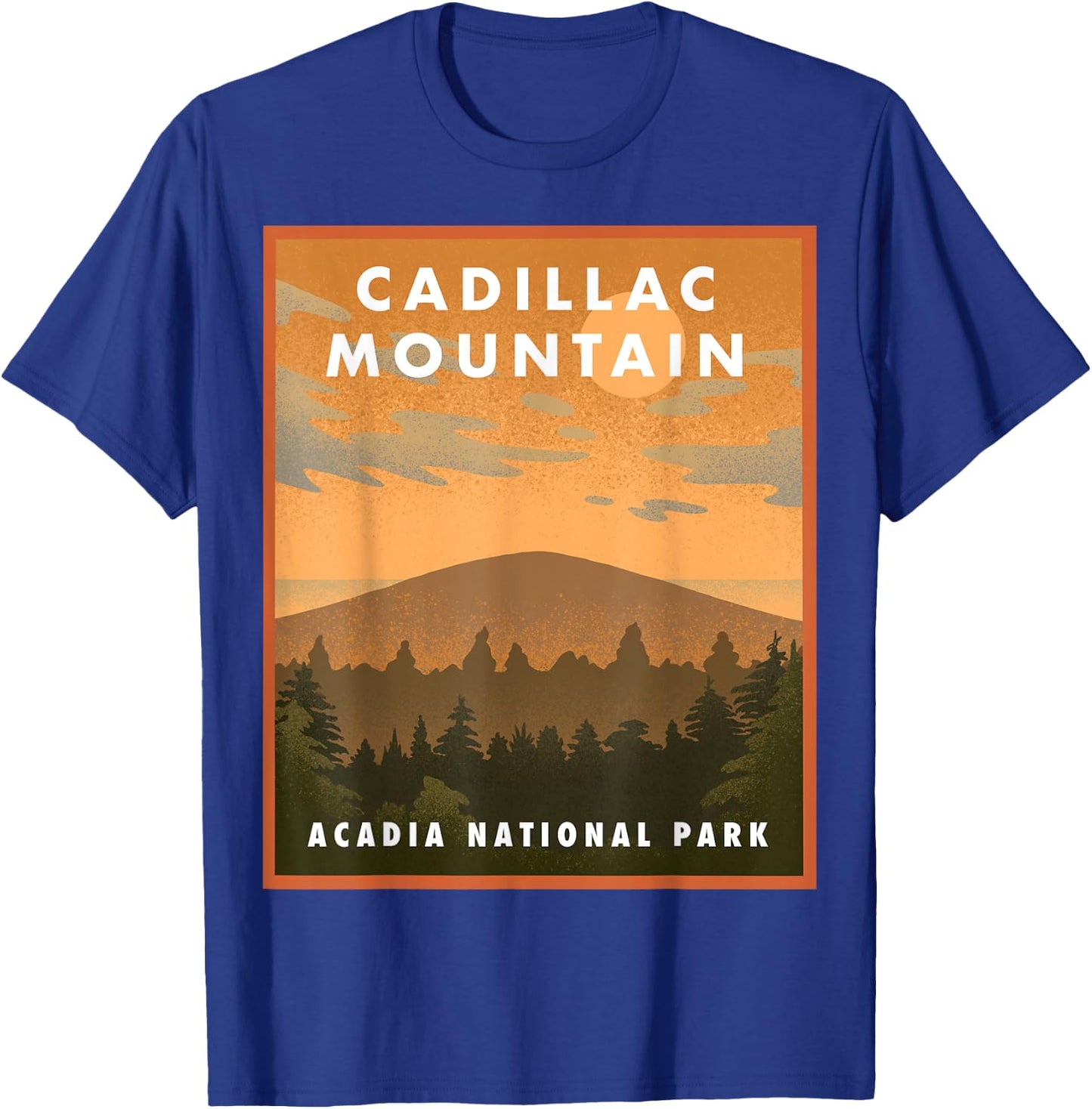 Cadillac Mountain Acadia National Park T-Shirt - T-Shirt | Royal