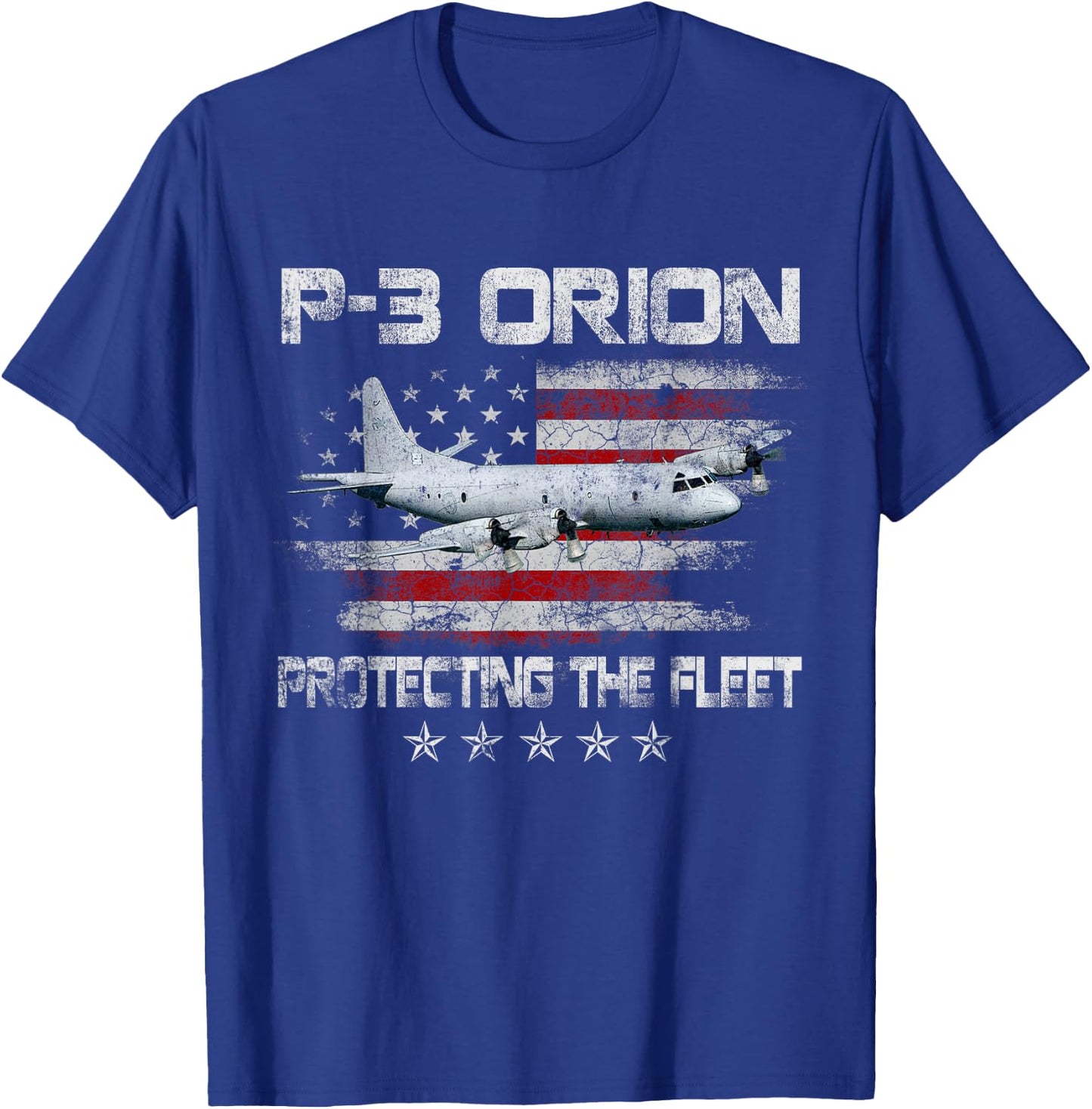 P-3 Orion Sub Hunter ASW Airplane Vintage Veterans Day Gift T-Shirt - T-Shirt | Royal