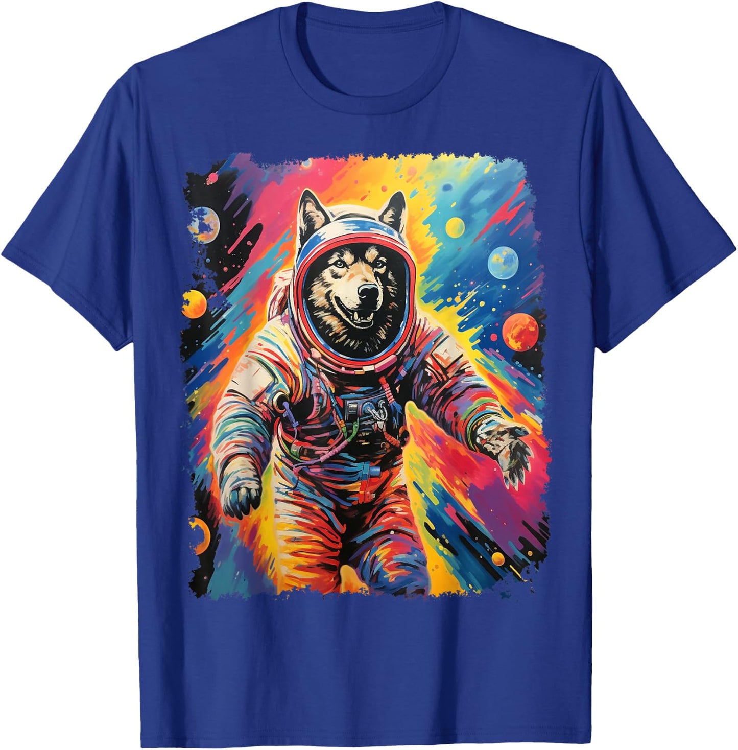 Space Wolf T-Shirt - T-Shirt | Royal