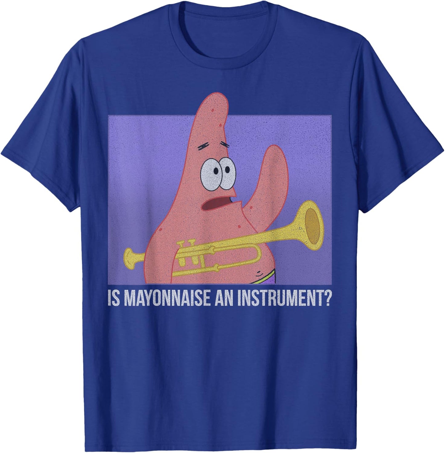 Spongebob Squarepants Patrick is Mayonnaise an Instrument Small T-Shirt - T-Shirt | Royal