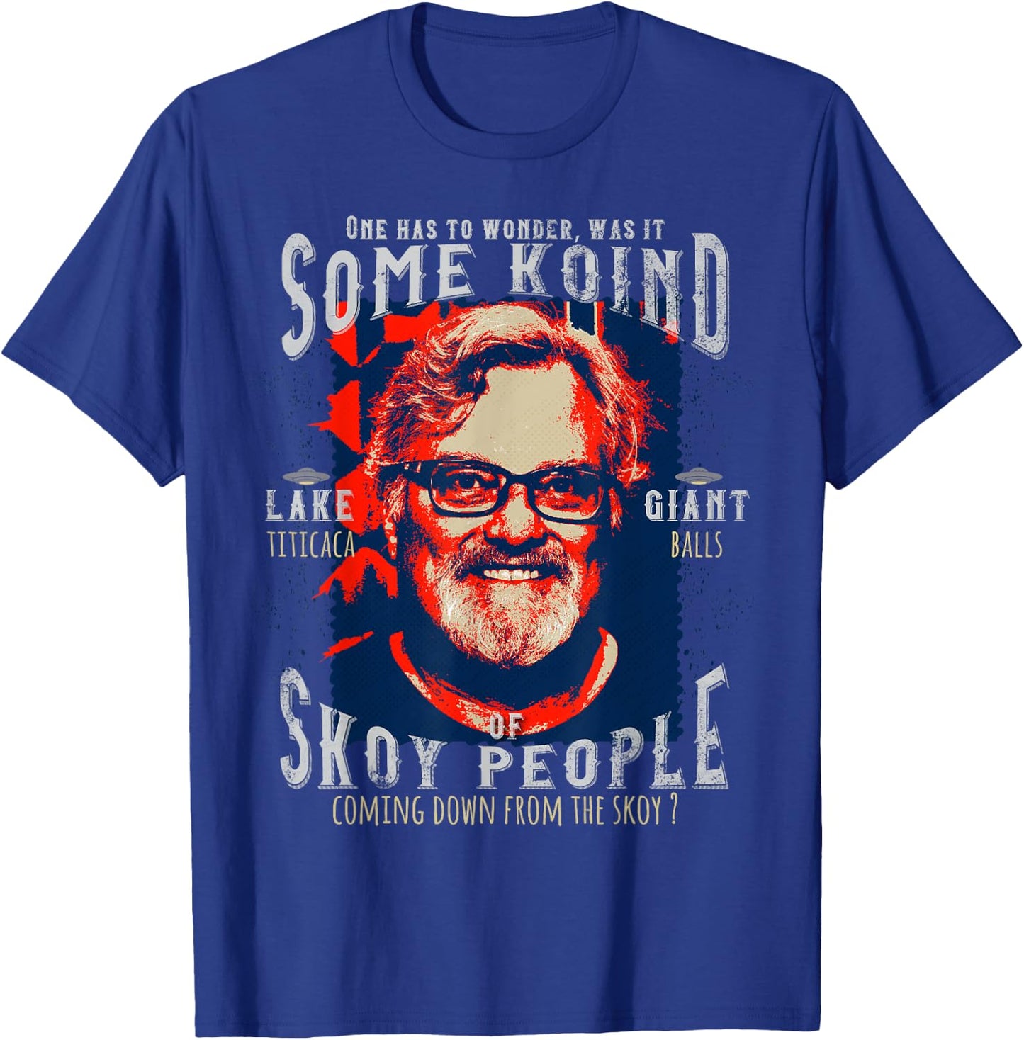 Alien Pop Art David Childress Funny Meme T-Shirt - T-Shirt | Royal