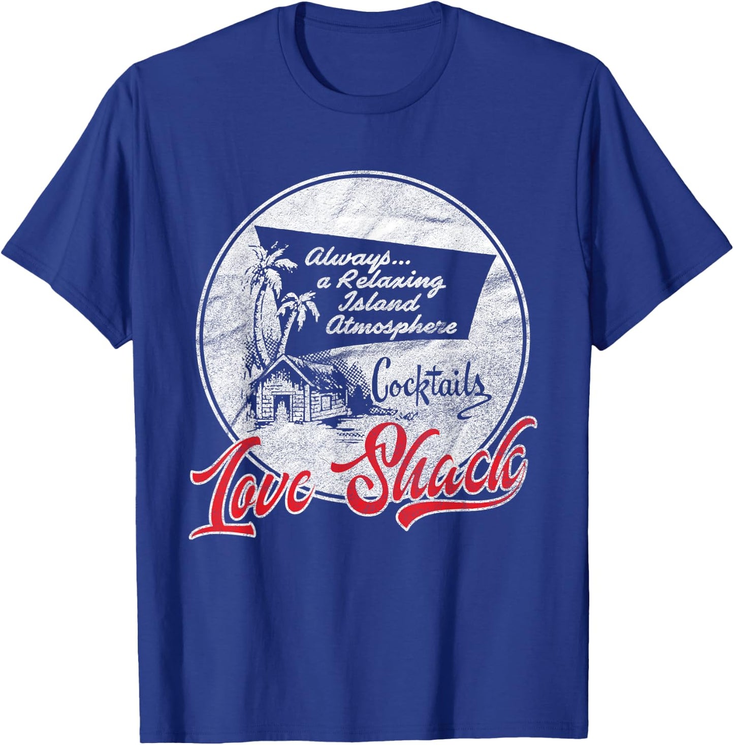 Love Shack | Tiki Bar | Vintage 50s Style T-Shirt - T-Shirt | Royal
