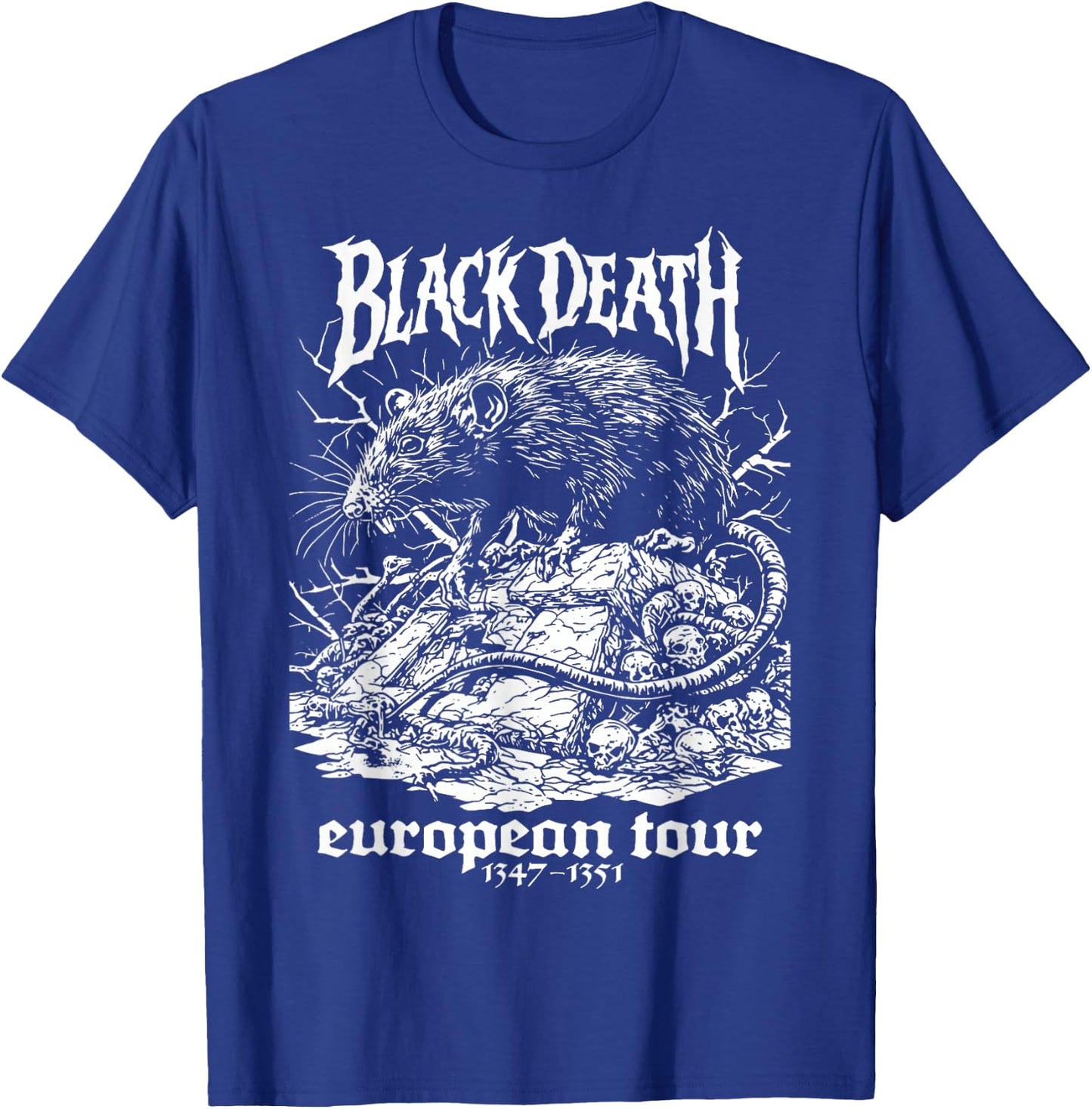 Black Death European Tour Plague Rat Medieval History Goth T-Shirt - T-Shirt | Royal