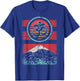 Om Ohm Symbol Retro Vintage 80s Style Meditation Yoga Gift T-Shirt - T-Shirt | Royal