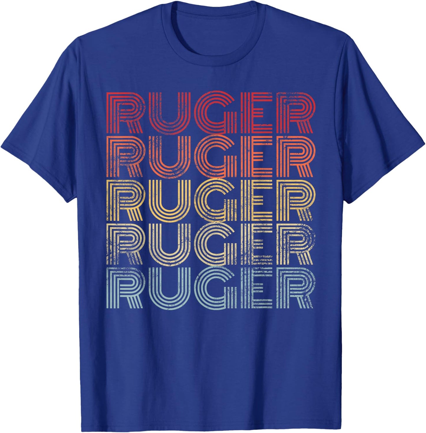 Ruger Family Matching American Football Player I Love Ruger T-Shirt - T-Shirt | Royal