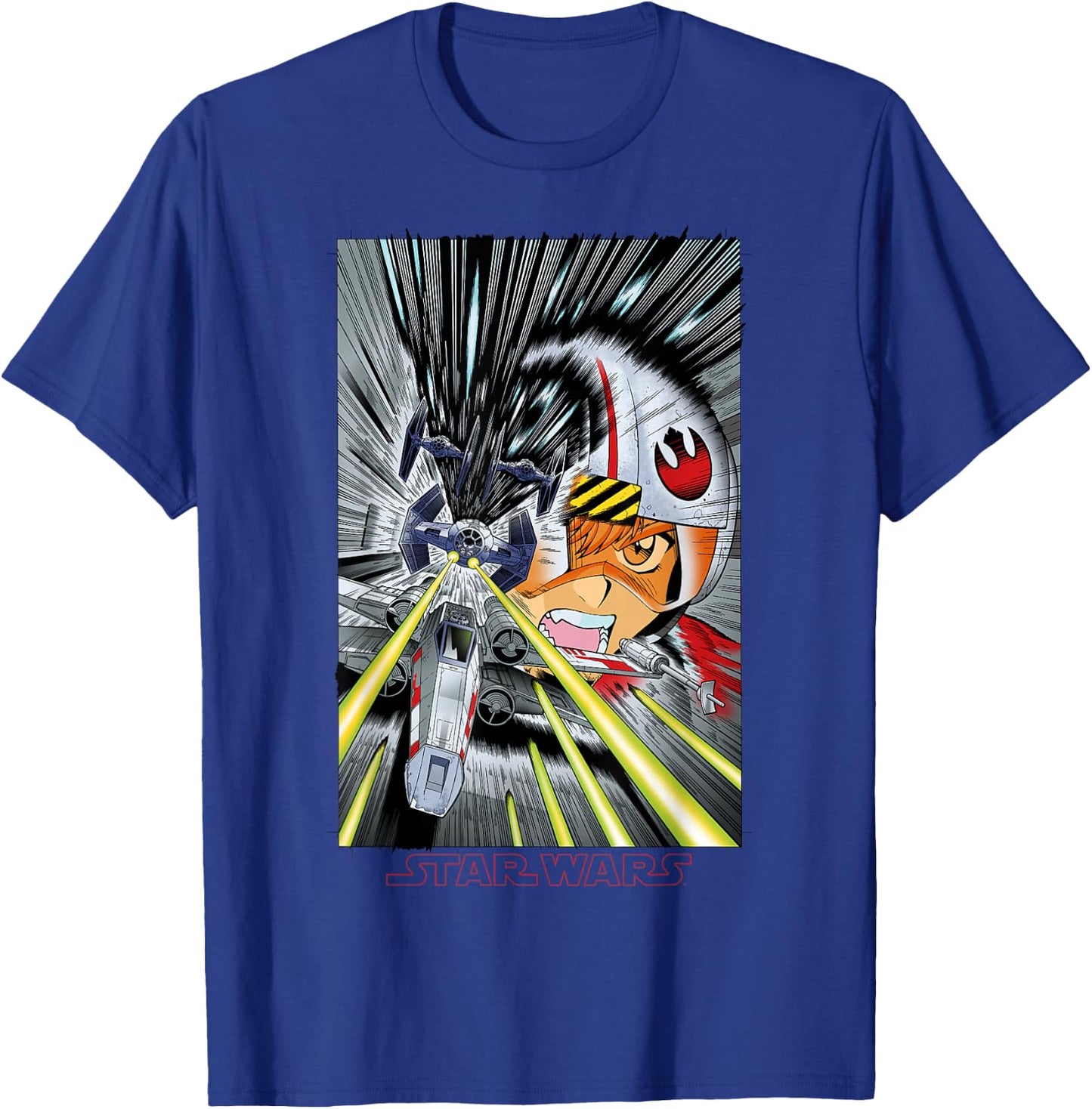 Star Wars Rebel Pilot Anime Poster T-Shirt - T-Shirt | Royal