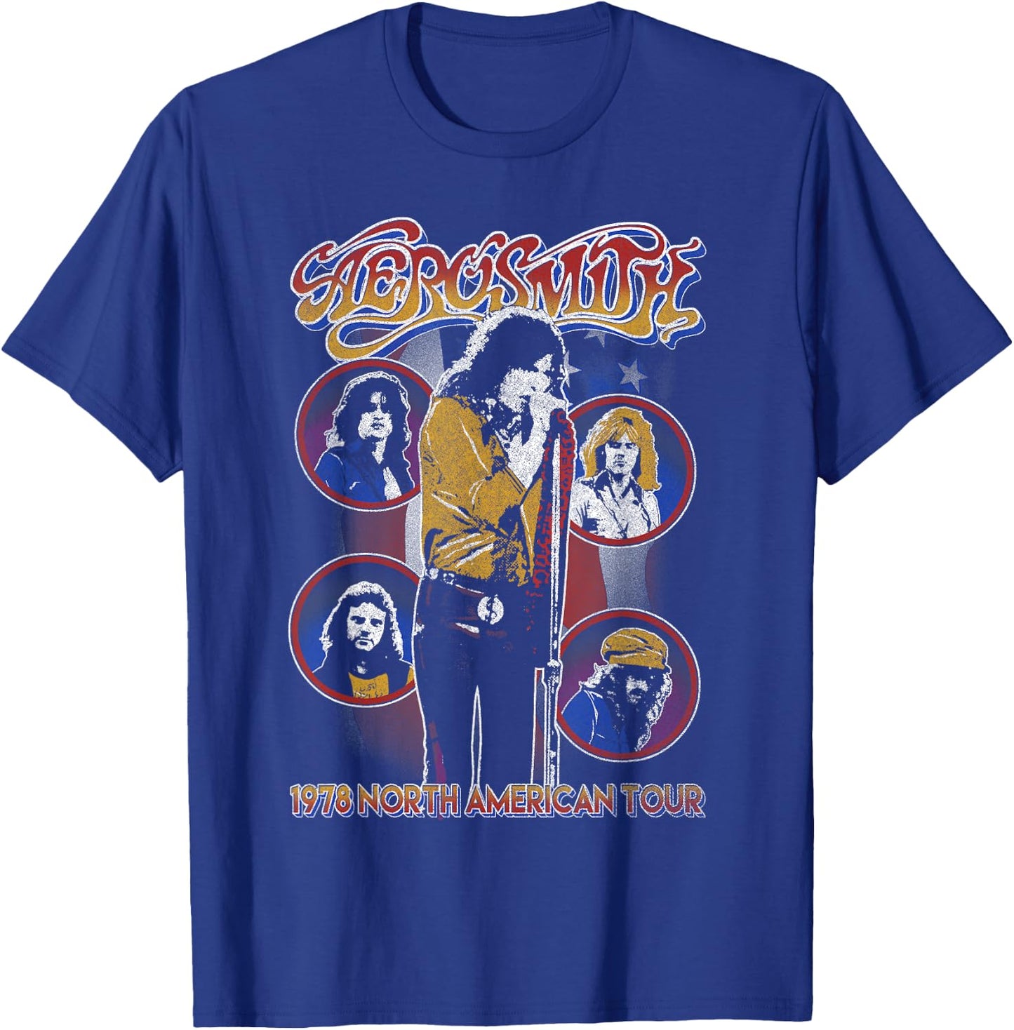 Aerosmith - 1978 North America Tour T-Shirt - T-Shirt | Royal