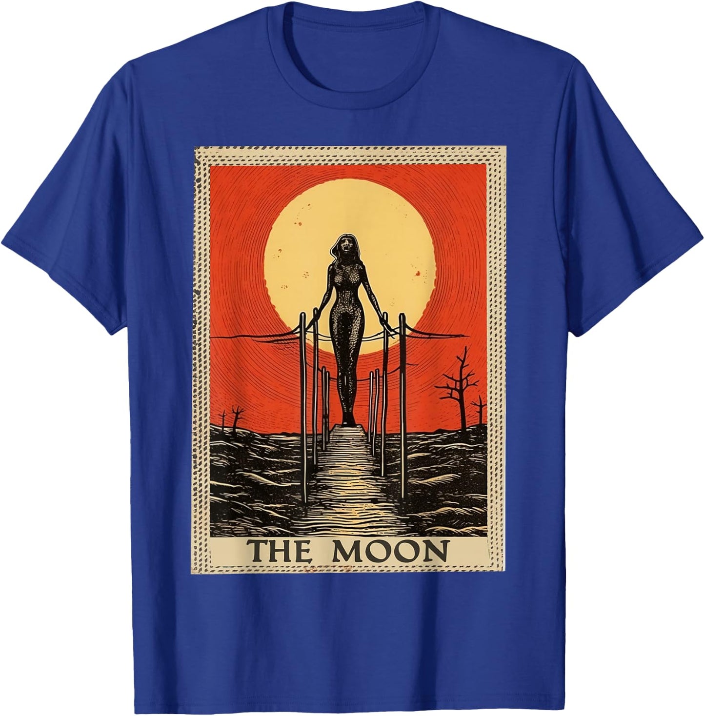 Classic Tarot Card The Moon T-Shirt - T-Shirt | Royal