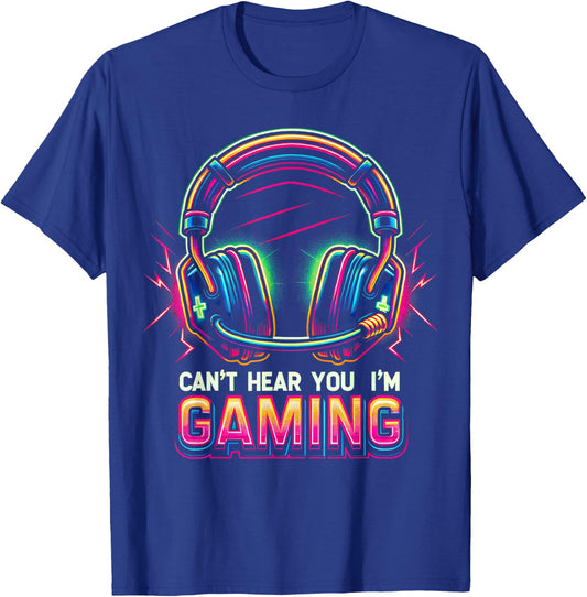 Funny Gamer Shirt for Boys Teens Men Video Gaming Graphic T-Shirt - T-Shirt | Royal