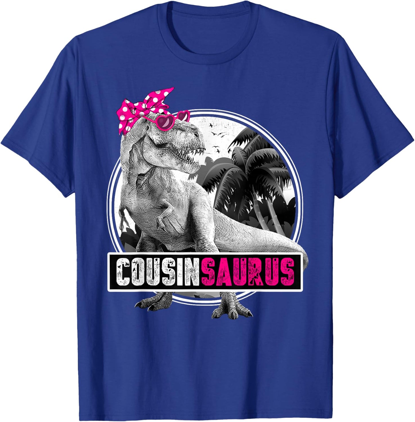 Dinosaur Family Dinosaurier - Women, Dinosaur Fans - Black - - Short Sleeve - Small - Classic Fit - Cotton 60%, Polyester 40% T-Shirt - T-Shirt | Royal