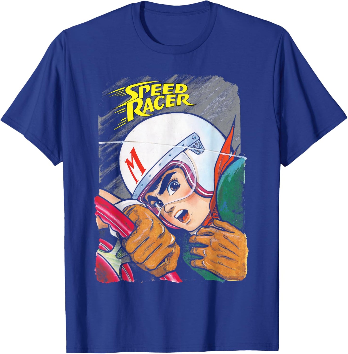 Manga Speed Racer Logo Close T-Shirt - T-Shirt | Royal