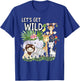 Let's Get Wild Zoo Animals Safari Party A Day At The Zoo T-Shirt - T-Shirt | Royal