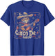 Cat - Cinco De Meow Mayo Mexican Fiesta Men Women Boys Girls T-Shirt - T-Shirt | Royal
