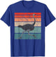Vintage Ostrich Bird Retro Africa T-Shirt - T-Shirt | Royal