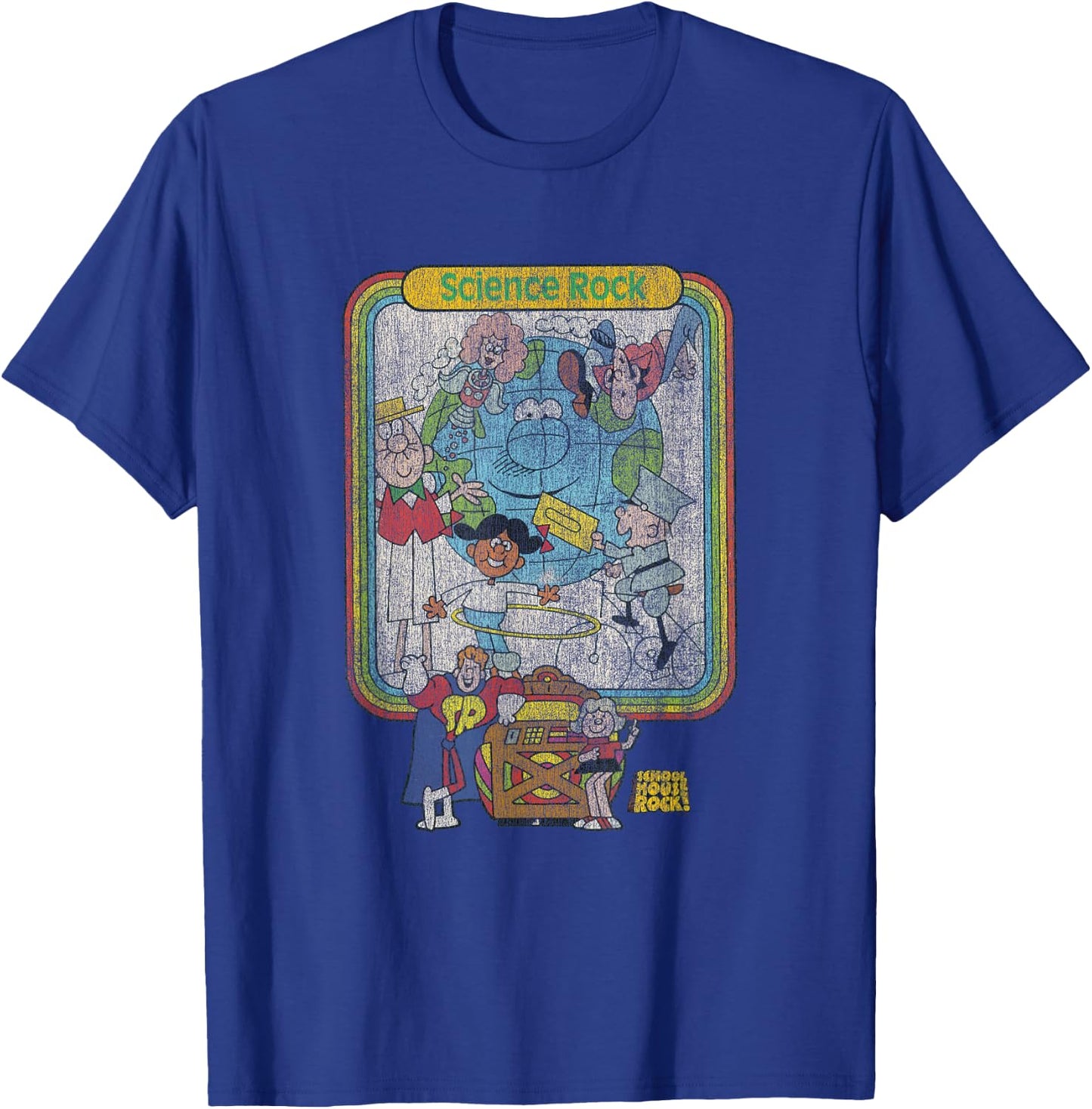 Ripple Junction x Schoolhouse Rock Science Rock T-Shirt - T-Shirt | Royal