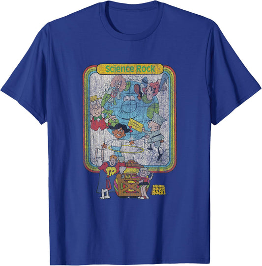 Ripple Junction x Schoolhouse Rock Science Rock T-Shirt - T-Shirt | Royal