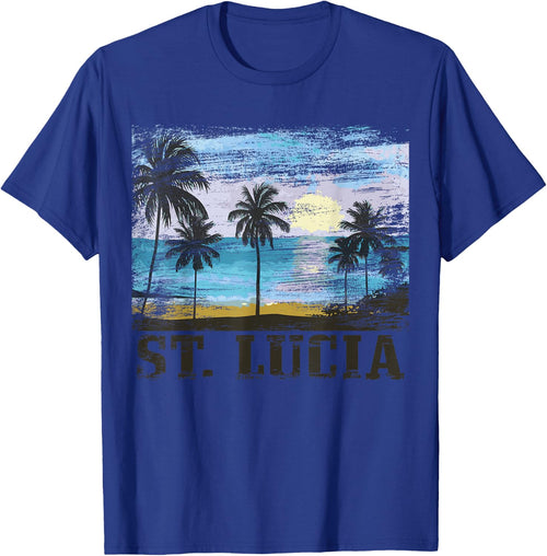 Saint Lucia Vintage Surfer Caribbean Saint Lucia Souvenir