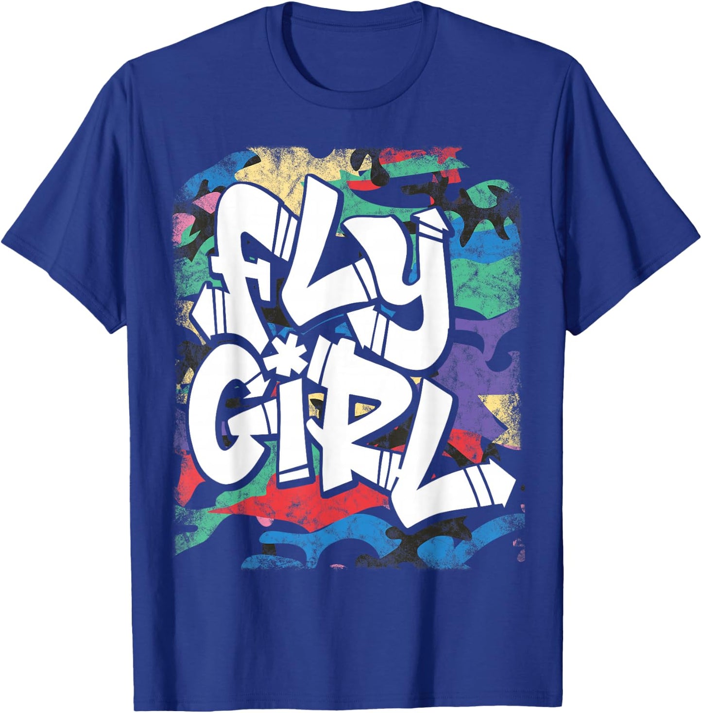 Fly Girl 80s 90s Old School B-Girl Hip Hop T-Shirt - T-Shirt | Royal