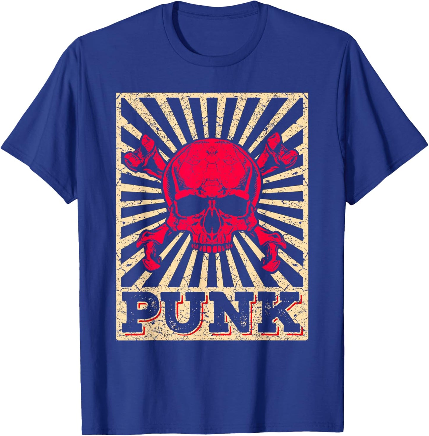 Punk Music Retro Punk Rock Concert Gift T-Shirt - T-Shirt | Royal
